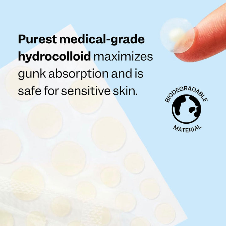 - Acne Spot Dots (30 Ct) - Hydrocolloid Pimple Patches for Face - Absorb Gunk, Protect Picking & Support Healing - 3 Sizes (7, 10, & 12Mm) - Vegan, Cruelty Free, Korean Skin Care & Beauty