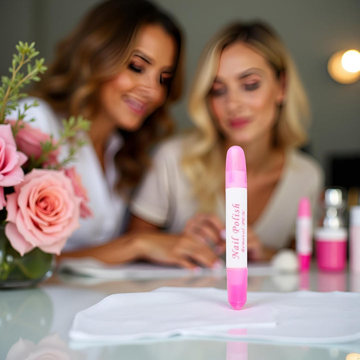 1Pc Pink Nail Erase Pen-Women Nail Art Polish Corrector Pen,Removable Head Nail Polish Cleaning Manicure Corrector Pens for Manicure Fingernail Home Salon Use,Nail Polish,Foot,Hand and Nail Care(6G)