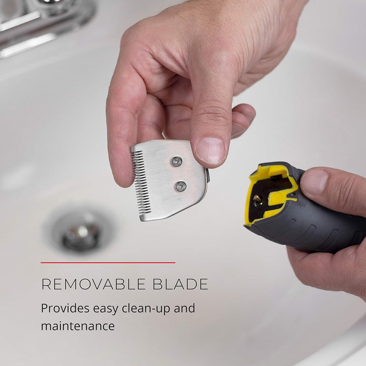 HC5855 Virtually Indestructible Haircut Kit & Beard Trimmer, Hair Clippers for Men (15 Pieces) , Yellow