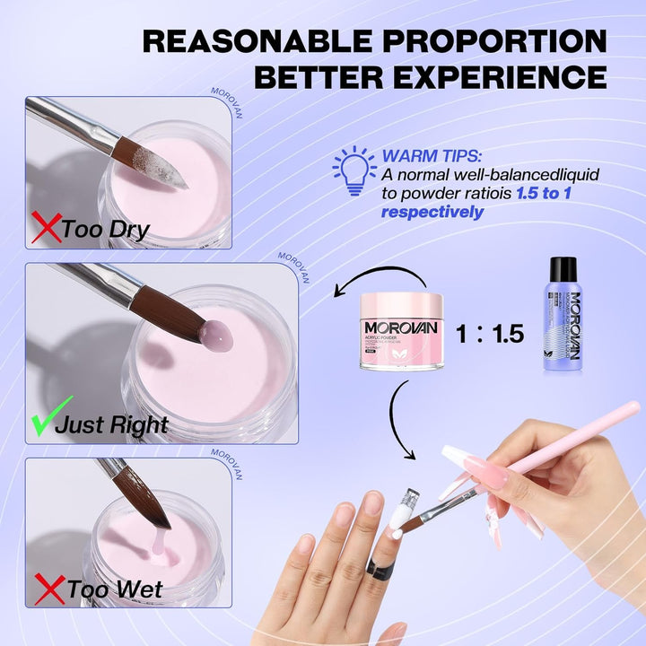 Monomer Acrylic Nail Liquid 8Oz for Acrylic Powder - Professional Monomer Acrylic Nail Liquid for Acrylic Nail Extension Non-Yellowing Mma-Free