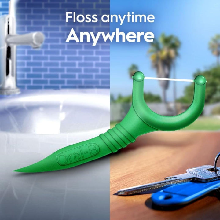 Glide Complete Floss Picks, Dental Floss Picks, Scope Outlast, 75-Ct, Toothpicks Floss Picks