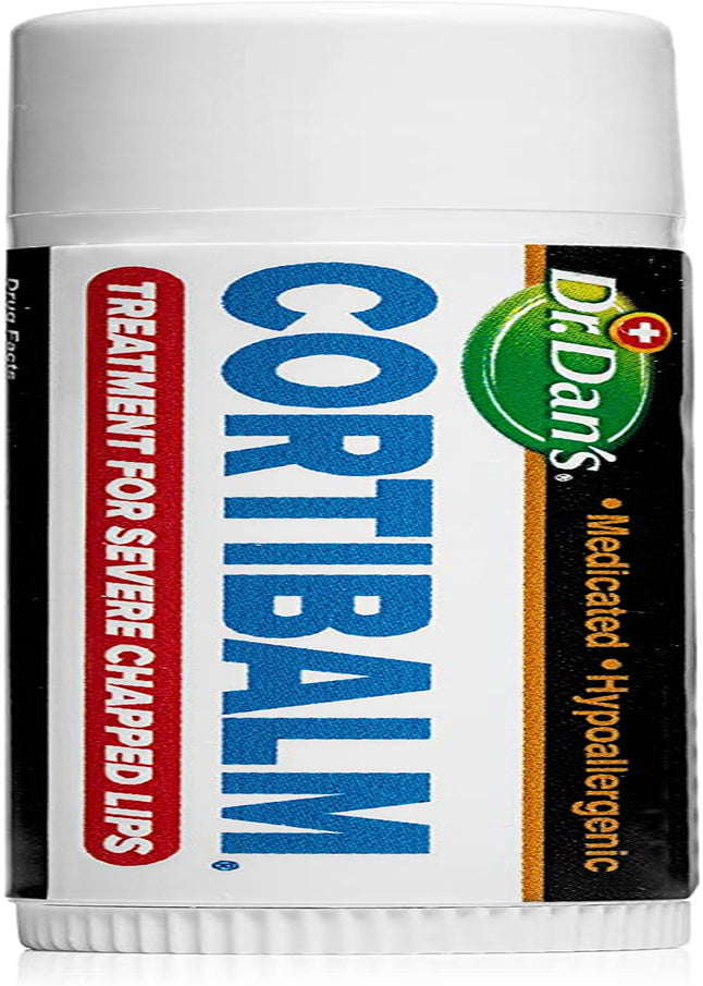 Cortibalm - 1 Pack - for Dry Cracked Lips - Healing Lip Balm for Severely Chapped Lips - Designed for Men, Women and Children