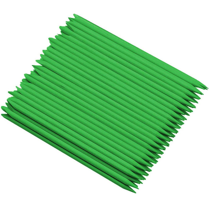 100 Pcs Orange Wood Nail Sticks Double Sided Multi Functional Cuticle Pusher Manicure Pedicure Tool for Manicure Pedicure