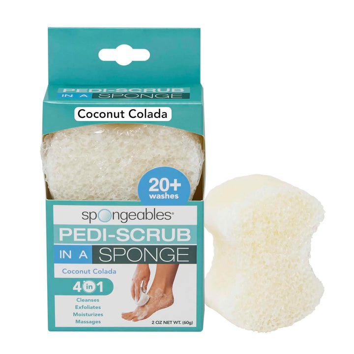 Spongables Pedi Scrub Foot Exfoliating 20+ Wash Sponge