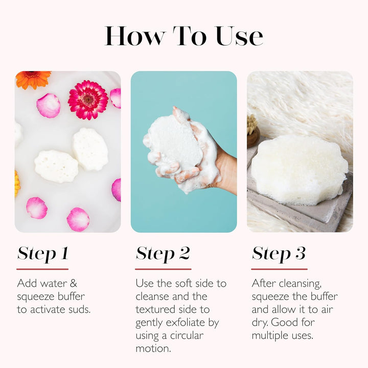 Pedi-Buffer - Cleanse, Exfoliate & Polish Feet - Beach Grass