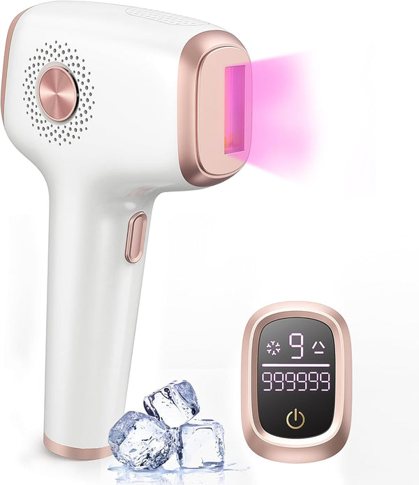 IPL Hair Removal with Ice Cooling Care Function for Women,Long-Lasting Results,999,999 Flashes Painless IPL Hair Remover, Hair Removal Device for Armpits Legs Arms Bikini Line