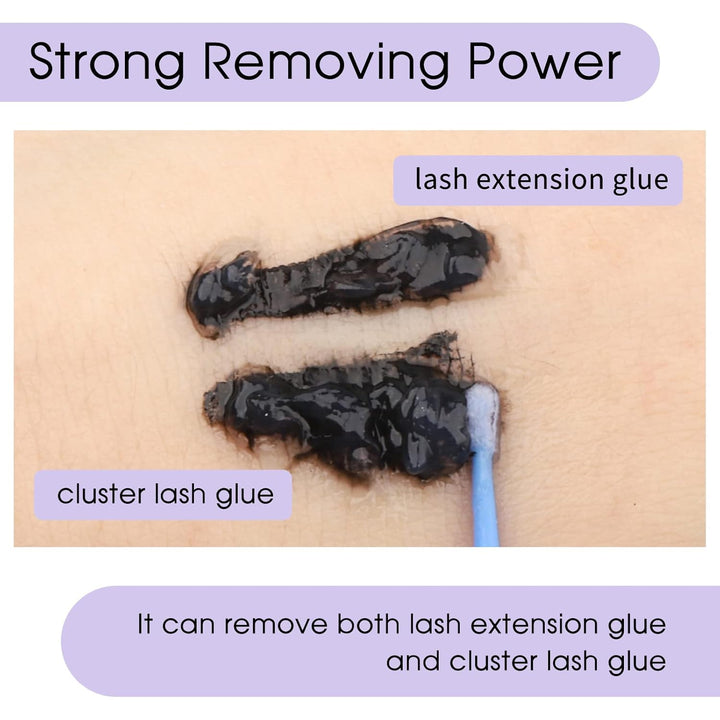 Lash Remover for Lash Extensions/Lash Clusters Cream Lash Glue Remover 10G Effectively| Low Irritation for Sensitive Skin Lash Extension Remover Easy Removal of Indicidual Lashes Glue Remover(Rose)