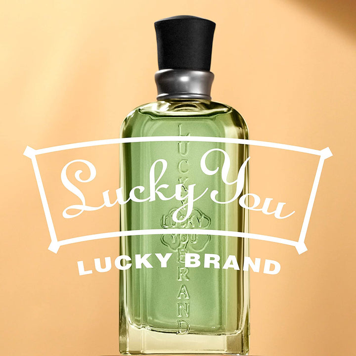 Lucky You Cologne Spray for Men, Day or Night Casual Scent with Bamboo Stem Fragrance Notes, 3.4 Fl Oz