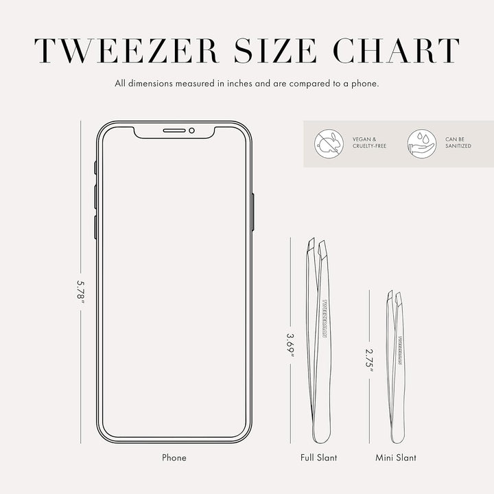 Stainless Steel Slant Tweezer - Eyebrow Tweezers for Women and Men (Neon Pink)