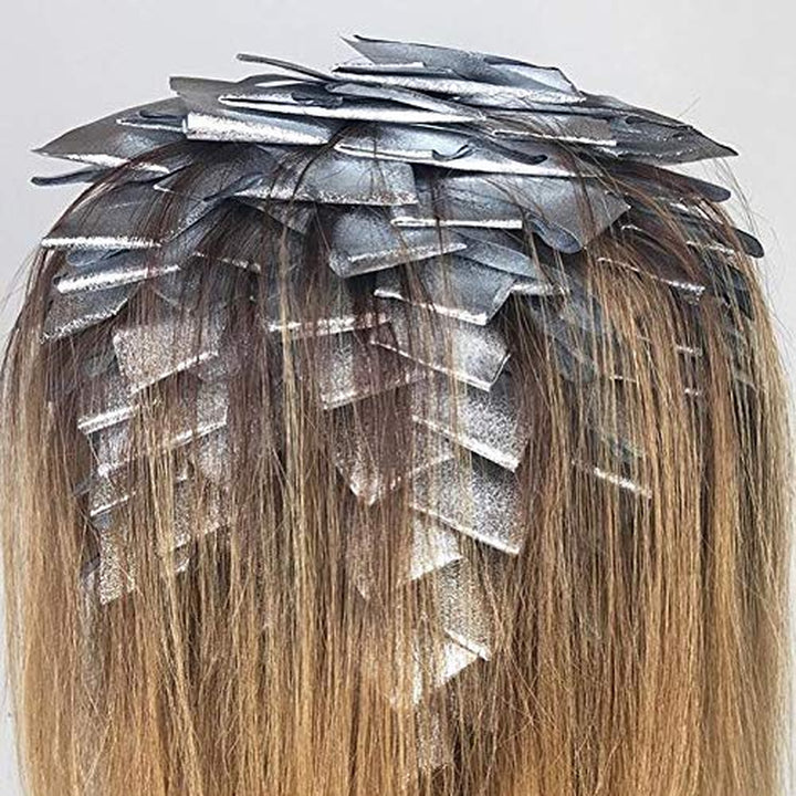 Silver Hair Foils for Highlighting - Pop up Hair Foil for Hair Highlighting, Highlight Foils for Hair, Aluminum Foil Sheets, Salon Foils for Hair Stylist, Non Slip 500 Pop up Foil Sheets