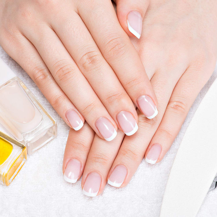 6 Pieces White Nail Pencils 2-In-1 Nail Whitening Pencils with Cuticle Pusher for French Manicure Supplies