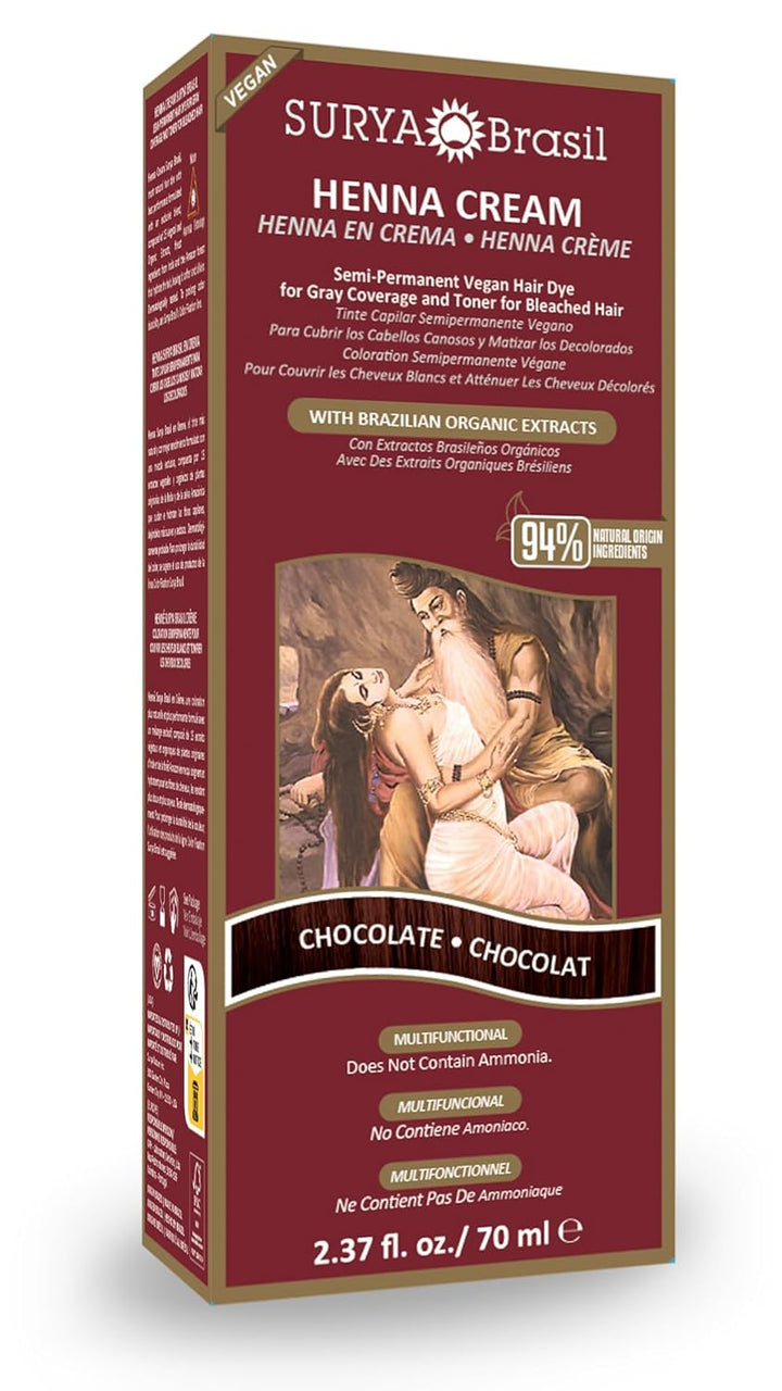 Products Henna Cream, Chocolate, 2.37 Fluid Ounce