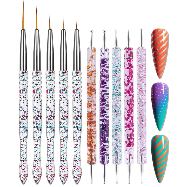 35Pcs Nail Art Pens Brushes,Nail Art Tool Set,Nail Dotting Tools,Nail Dust Brush,Striping Nail Art Brushes for Long Lines,Nail Drawing Pen for Nail Design