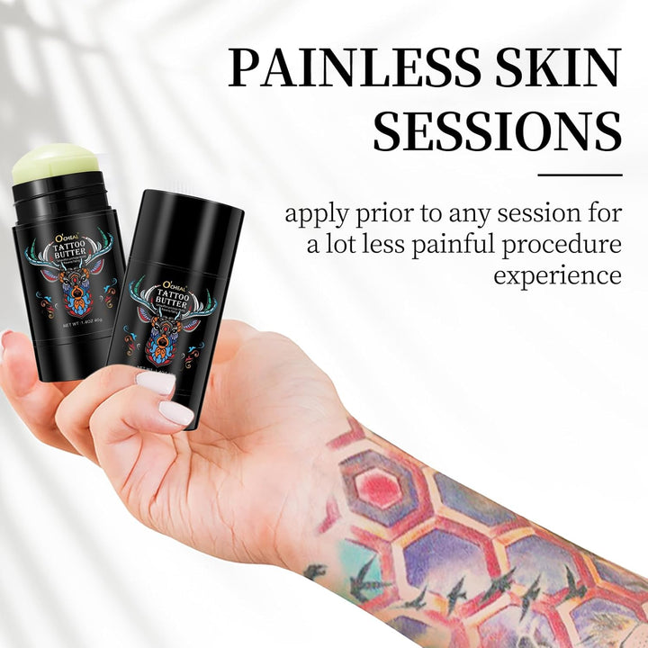 Tattoo Aftercare Butter Balm,Natural Organic Tattoo Cream Moisturizer for Old & New Tattoos Healing Brightener Color Enhance