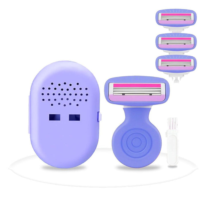 New Women'S Anti-Scratch Razor, Safety Razor, Designed for a Close, Smooth Shave and Shave Standard 1 Blade (Green + 3 Tips)