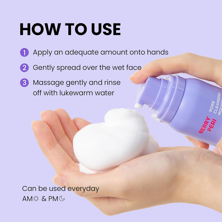 DERMALOGY by NEOGENLAB NEOGEN BERRYPERI PORE CLEANSING MOUSSE 5.07 Oz / 150Ml