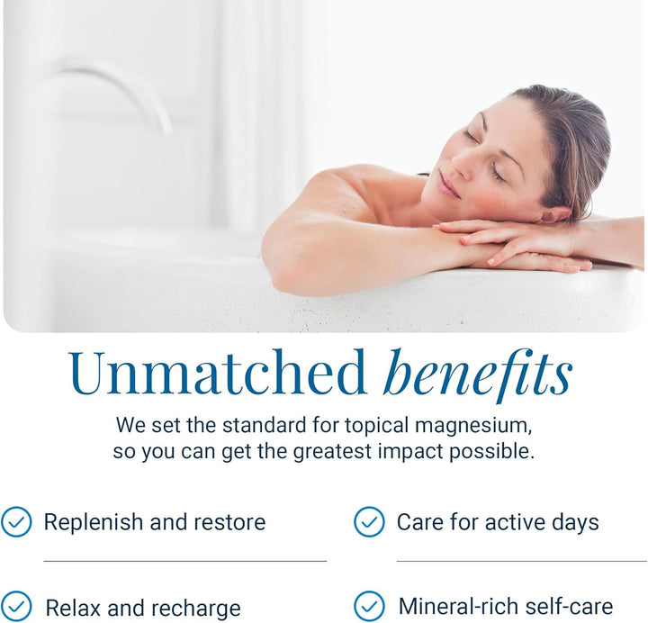 Magnesium Bath Flakes – Pure Zechstein Magnesium Chloride for Soaking and Whole-Body Replenishment, 8 Lb Bag