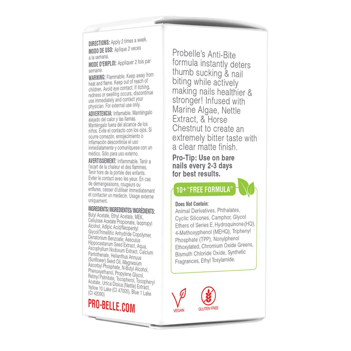 Anti-Bite, Nail Biting Treatment for Kids & Adults to Quit Habit, No Bite Nail Polish Deterrent, Thumb Guard & Prevents Finger Sucking, Bitter Taste Nail Care, for Ages 3+, 0.5 Fl Oz (15 Ml)