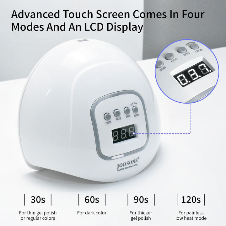 U V LED Nail Lamp, Nail Dryer for Gel Polish, Led Light with Automatic Sensor & 4 Timers