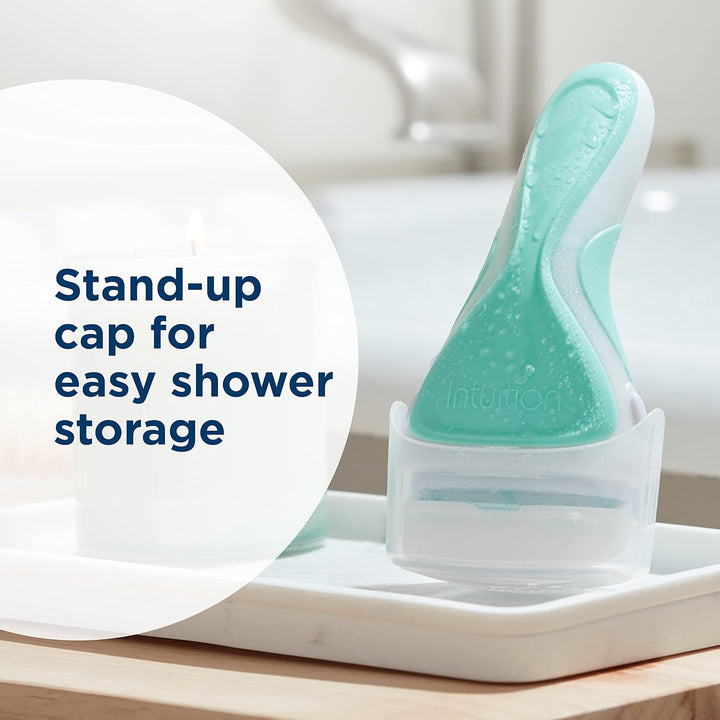 Razors for Women with Sensitive Skin | 1 Razor & 2  Razor Blades Refill with Organic Aloe