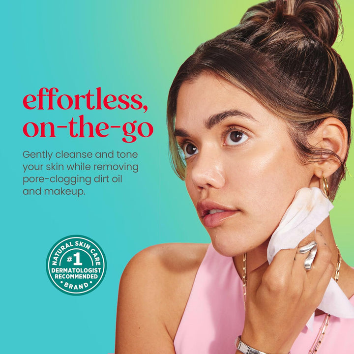 Stocking Stuffers, Coconut & Lotus Face Wipes, for All Skin Types, Micellar Makeup Remover & Facial Cleansing Towelettes, Skin Care Christmas Gifts, 30 Ct. (3-Pack)