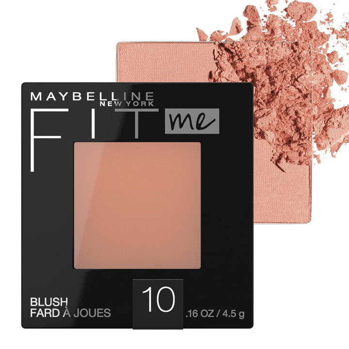 Fit Me Powder Blush, Lightweight, Smooth, Blendable, Long-Lasting All-Day Face Enhancing Makeup Color, Mauve, 1 Count