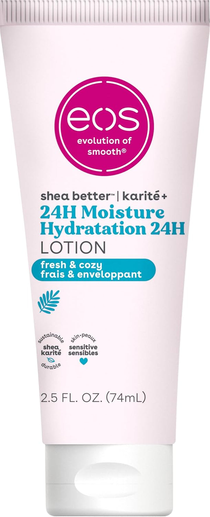 24H Moisture Travel Body Lotion- Vanilla Cashmere, Travel Size Essential, Toiletries, Mini Body Lotion for Dry Skin, 2.5 Fl Oz