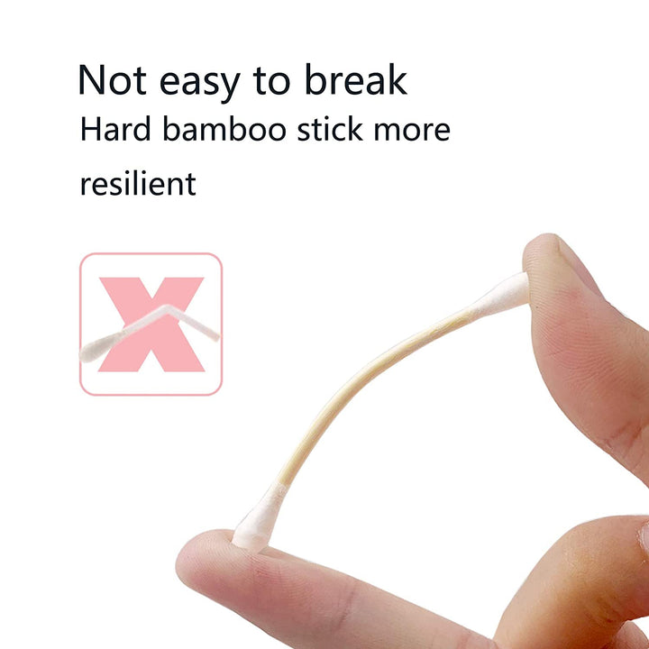Bamboo Cotton Swabs, Wooden Cotton Swabs 1200Pcs