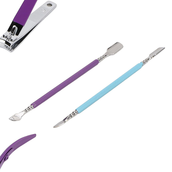 Cuticle Trimmer Cuticle Remover with 3Pcs Nail Tool Set for Manicure Pedicure, Precision Stainless Steel Kit for Fingernails Toenails, Ideal for Home or Salon Use