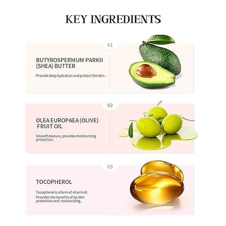 4 PCS Summer Lip Butter Balm Glossy Butter Balm Set,Instant Moisture and Hydration Lip Gloss,Long-Lasting Hydrating Non-Sticky Lip Balm,Soften Dry Lips and Lip Care