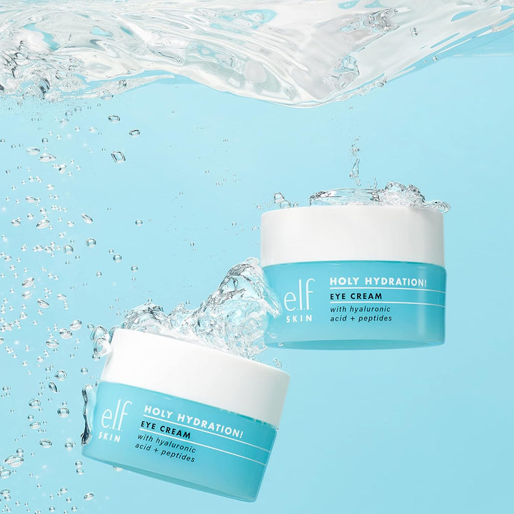 SKIN Holy Hydration! Eye Cream, Rich Hydrating Eye Cream for Minimizing Dark Circles, Infused with Hyaluronic Acid, Vegan & Cruelty-Free