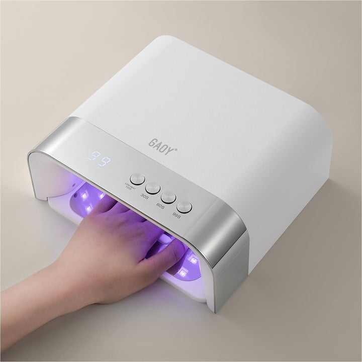 Professional UV Nail Lamp, Big Cavity Design for Long Nails, 36 LED Fast Curing Light with Infrared Sensor for Salon Gel and Acrylic Polish