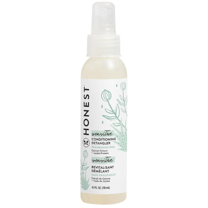 Conditioning Hair Detangler, Tear-Free Hypoallergenic Leave-In Conditioner and Fortifying Spray, Citrus Vanilla Refresh, 4 Fl Oz