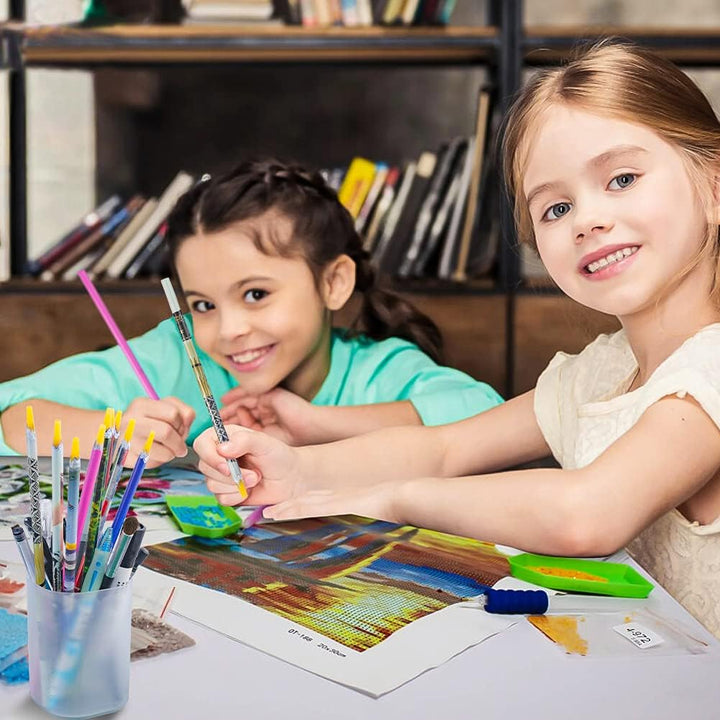 Self Adhesive Pickup Pencil for Rhinestones and Diamond Painting, 10 PCS Long Rhinestone Picker Tool Kit for Nail Art, Nail Dotting Tools for Manicure, Jewel Applicator Gem Picker Pen Tool