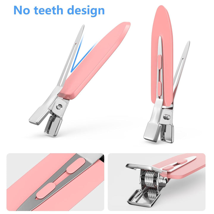 30PCS Metal Alligator Hair Clips, Duck Billed Salon Styling Clips with Holes, Heavy Duty Silver Hair Pins for Women, DIY Bows & Home Use (30 Mixed Sizes)