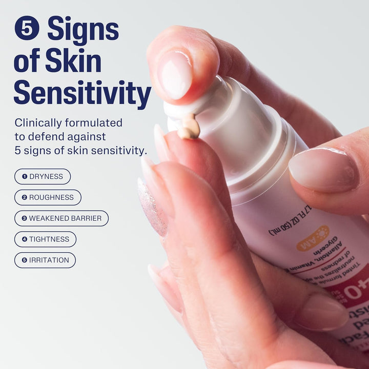 Redness Relieving Daily Facial Moisturizer SPF 40, 1.7 Fl Oz, Broad Spectrum Sunscreen, Neutral Tint, for Redness-Prone Skin