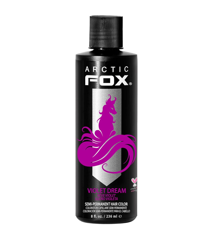 Vegan and Cruelty-Free Semi-Permanent Hair Color Dye (8 Fl Oz, PURPLE AF)