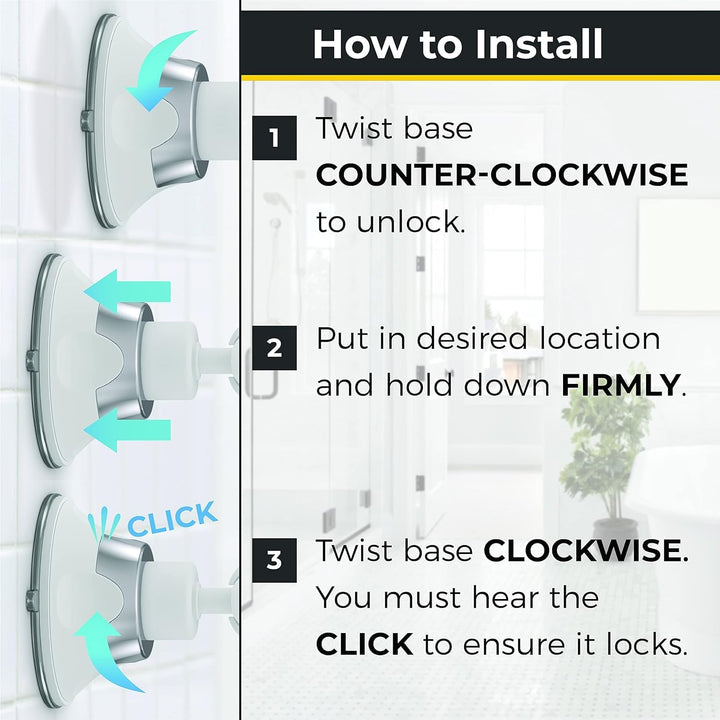 Fogless Shower Mirror with Suction Mount & Swivel – Anti-Fog Acrylic Bathroom Mirror for Shaving – Built-In Razor Holder, Easy Install, Home Shower Accessory (White)