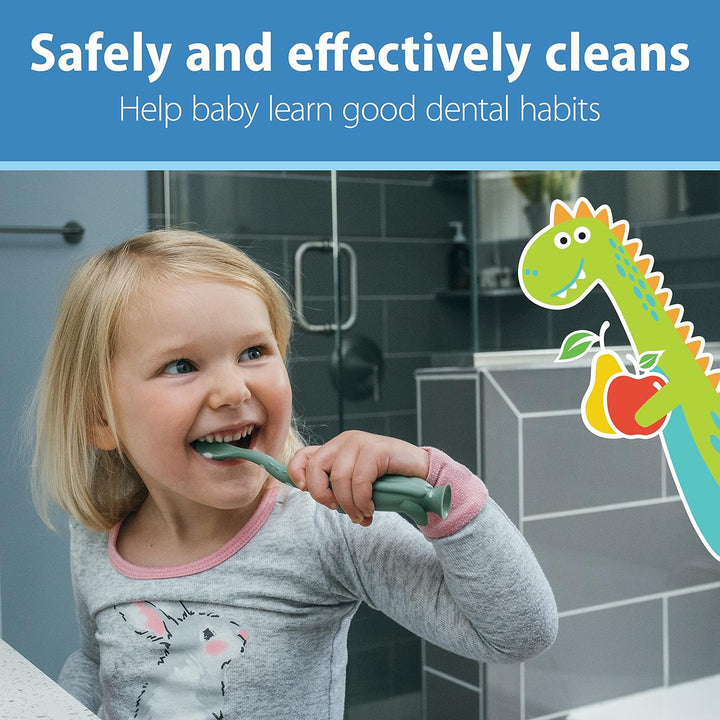 Fluoride-Free Baby Toothpaste, Safe to Swallow, Apple Pear, 1-Pack, 1.4Oz/40G, 0-3 Years