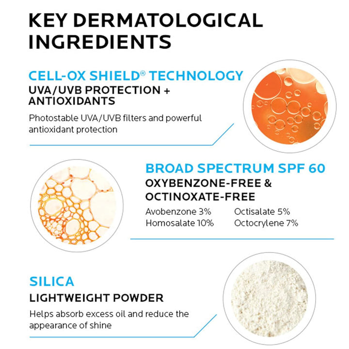 Anthelios Light Fluid Facial Sunscreen SPF 60, Lightweight Sunscreen for Face, Fluid Texture, Broad Spectrum SPF + Antioxidants, Oil Free & Oxybenzone Free, Travel Size 1.7 Fl. Oz.