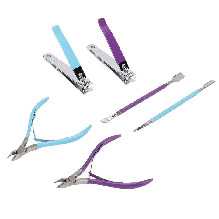 Cuticle Trimmer Cuticle Remover with 3Pcs Nail Tool Set for Manicure Pedicure, Precision Stainless Steel Kit for Fingernails Toenails, Ideal for Home or Salon Use