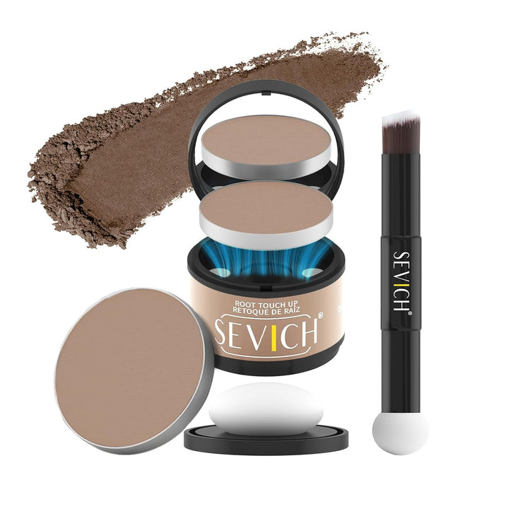 Hairline Powder,Instantly Conceals Hair Loss, Root Touch up Powder, Hair Shadow Toppers for Women & Men, Touch up for Thinning Gray Hair, Windproof & Sweatproof,Medium Brown