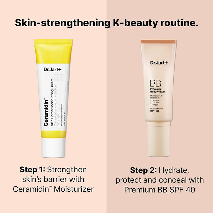 Premium BB Tinted Moisturizer with SPF 40 and Niacinamide | Korean Bb Cream | Korean Skin Care, 1.35 Fl Oz
