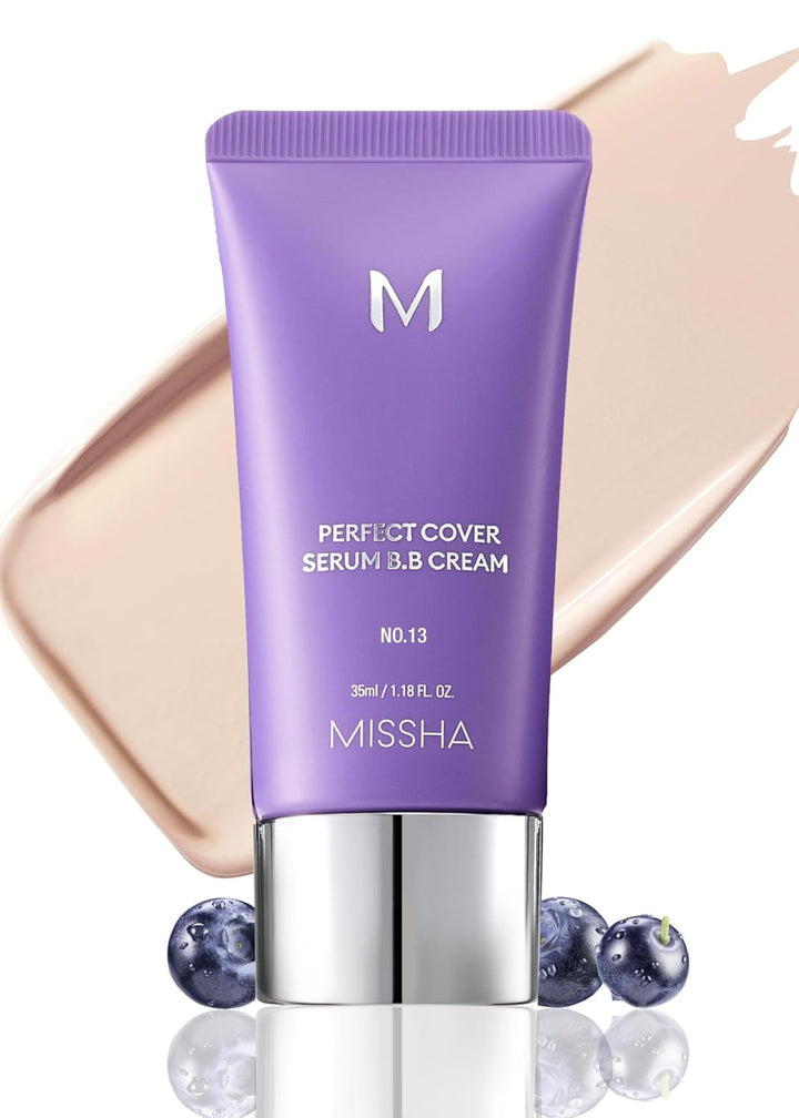 M PERFECT COVER SERUM BB CREAM No.23 Natural Beige-Light/Medium with Cool/Neutral Undertone, BB Cream by Cardi B Pick, Skin Tint, Tinted Moisturizer, Skin Care Foundation Makeup, 1.18 Fl Oz