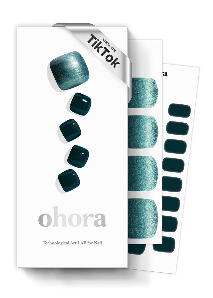 Semi Cured Gel Pedi Strips (P Chilly Red) - Works with Any Pedi Lamps, Salon-Quality, Long Lasting, Easy to Apply & Remove - Includes 2 Prep Pads, Pedi File & Wooden Stick