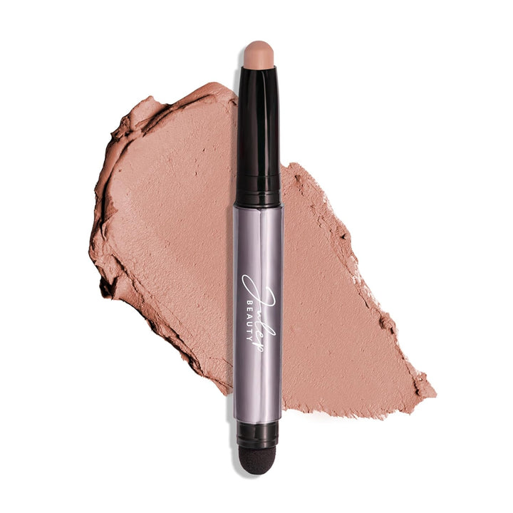 Eyeshadow 101 Cream-To-Powder Waterproof Shadow Stick – Champagne Shimmer – Long-Lasting, Crease-Proof, Medium Golden-Beige Shimmer Cream Eyeshadow with Built-In Smudger
