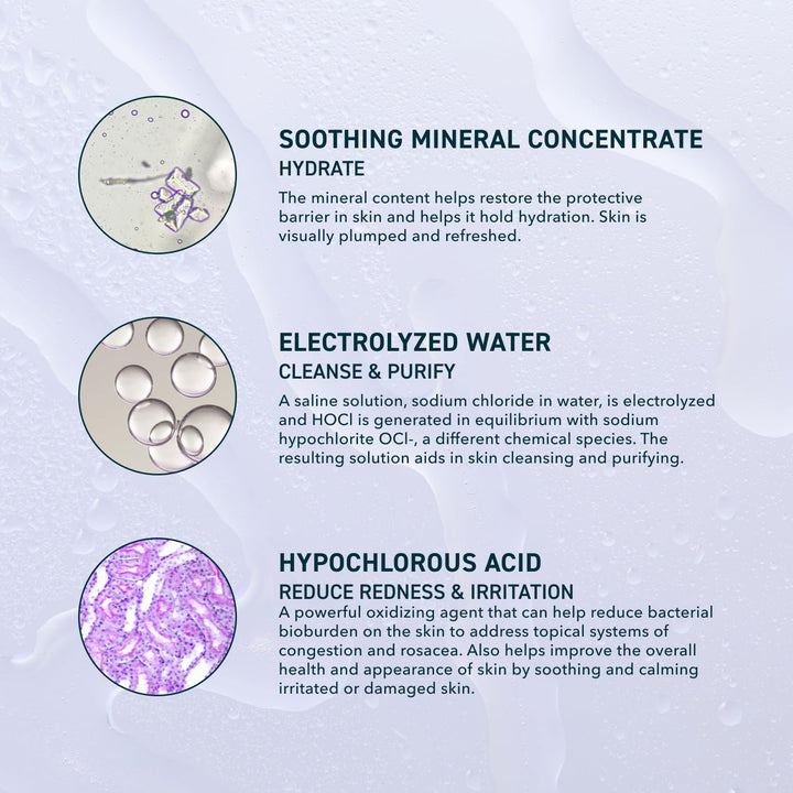 Skin Universal Skin Solution Hypochlorous Acid Spray for Face and Body. Fine Mist HOCL Facial Cleanser and Dermal Spray with Minerals & Electrolyzed Water - Ph-Stabilized Care. 4Oz