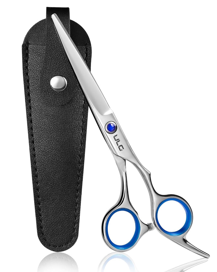 Hair Cutting Scissors,  Professional Hair Scissors 6.5 Inch Right-Hand Razor Edge Barber Shears Salon Hair Cutting Shears Made of Japanese Stainless Steel, Hand Sharpened Blue