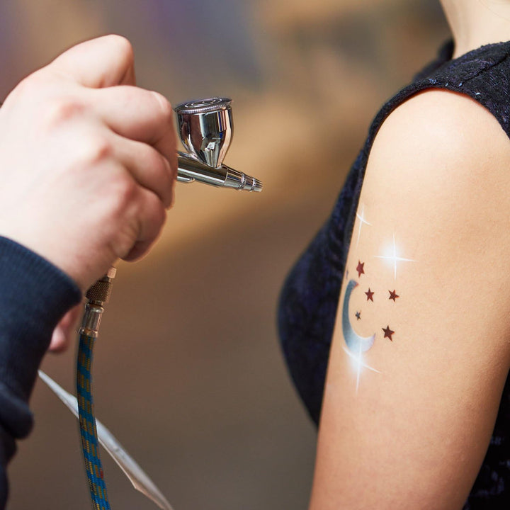 4 Color  Water-Based Airbrush Face and Body Paint Make-Up Kit