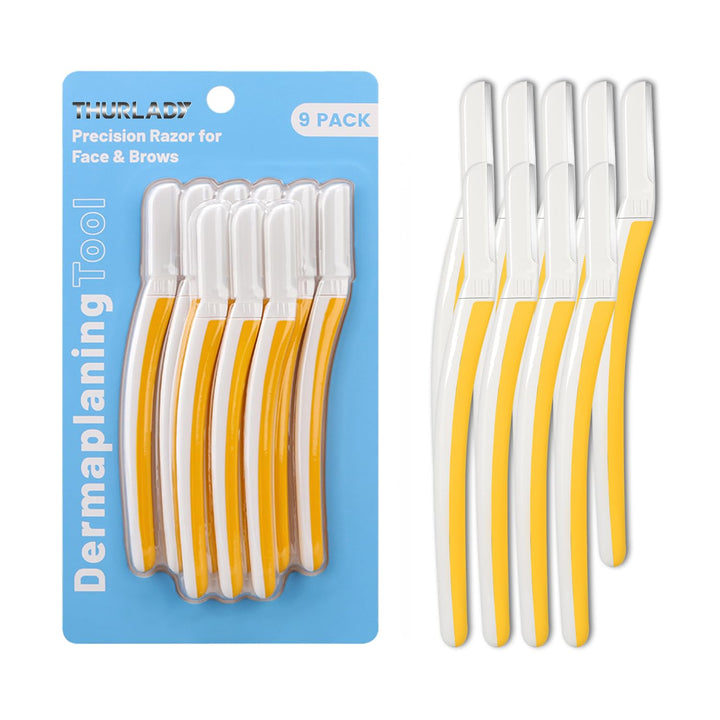 Dermaplane Razor for Women Face - Facial Razor for Women - Eyebrow & Face Razors, Exfoliating Microblades, Peach Fuzz Remover, Dermaplaning & Skin Care Tool, Travel Essentials, (12 Pcs, Wisteria)